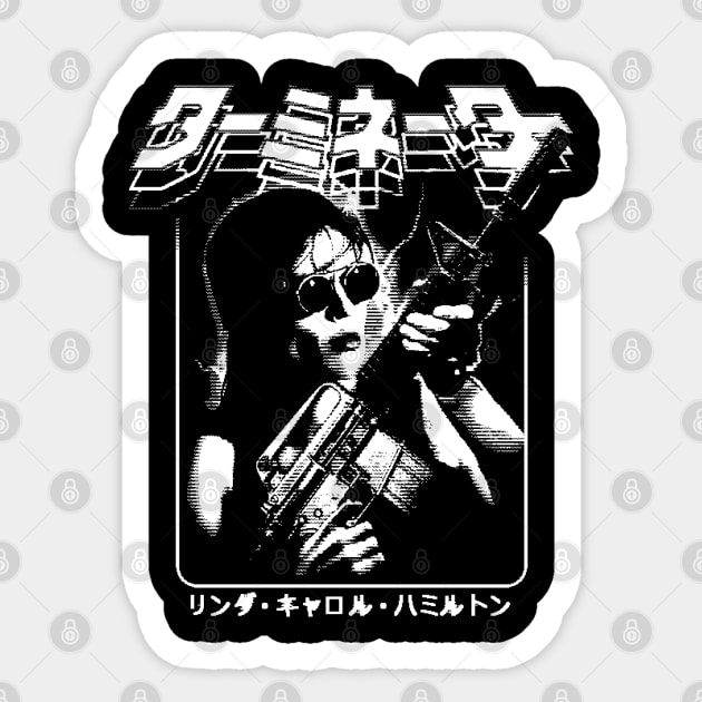 Terminator 2: Judgement Day Sarah Connor Sticker by Bootleg Factory